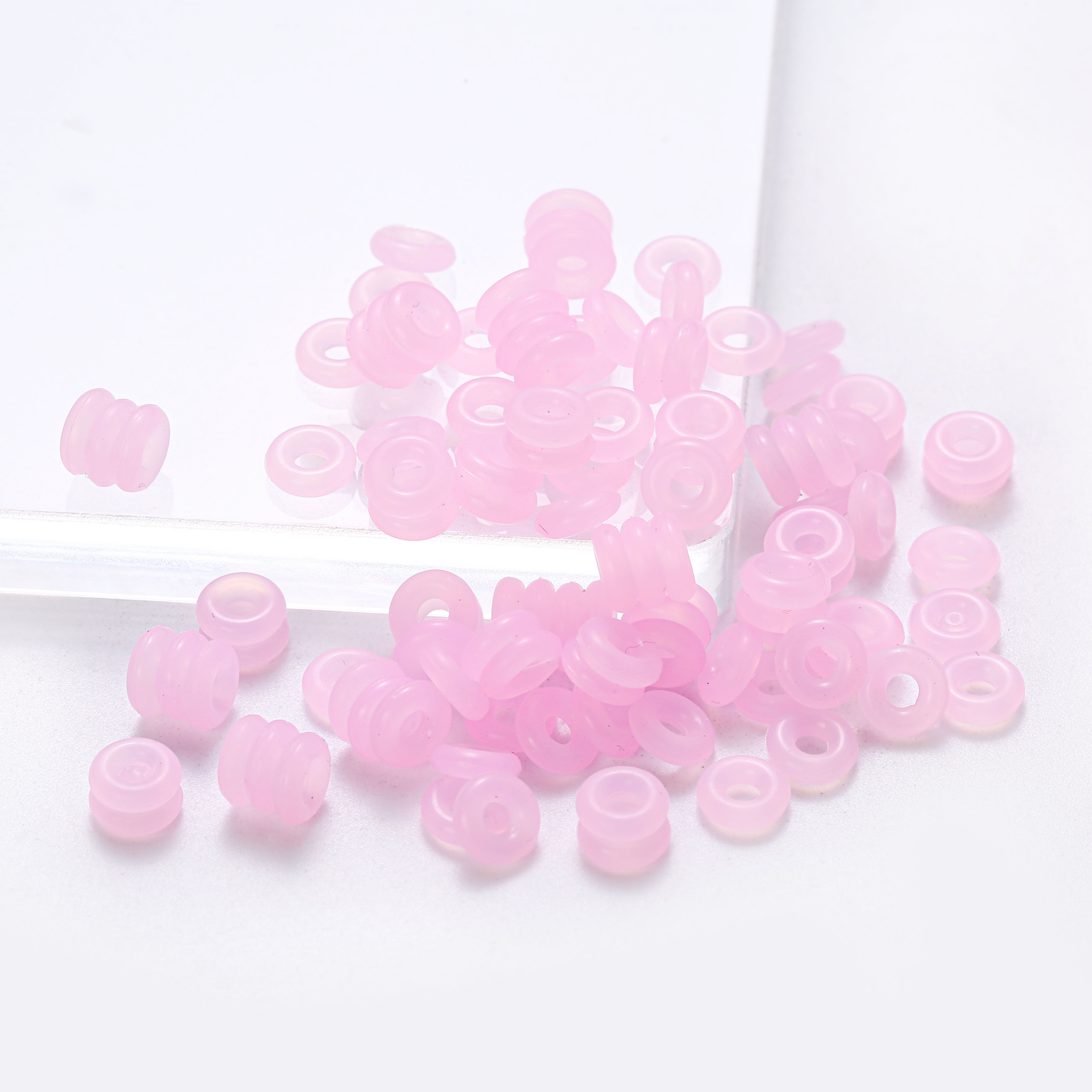 20/50/100Pcs Colorful Rubber Clip Charms Safety Stopper Bead Fits Original Charm for DIY Bracelets Necklaces Jewelry Making