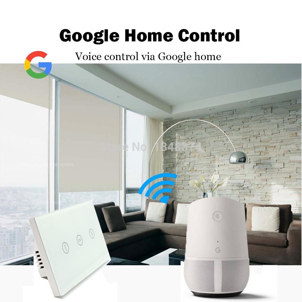 Ons Type Gordijn Wandschakelaar Wifi Controle Via App Of Voice Control Door Siri Alexa Google Thuis Smart Home Met feedback