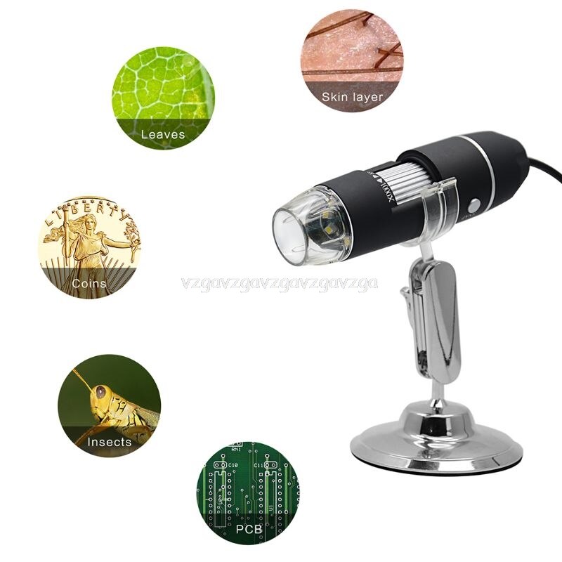 2mp 3 i 1 usb type-c mikro-usb 1000x mikroskop kamera 1080p video til smartphone osx windows pc computer  d06 19