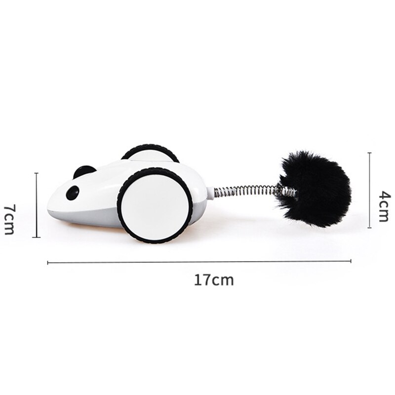 Cat Electric Mouse Racer Automatic Irregular Moving 360 degree Rotation Interactive App Control USB Charging Pet Toys
