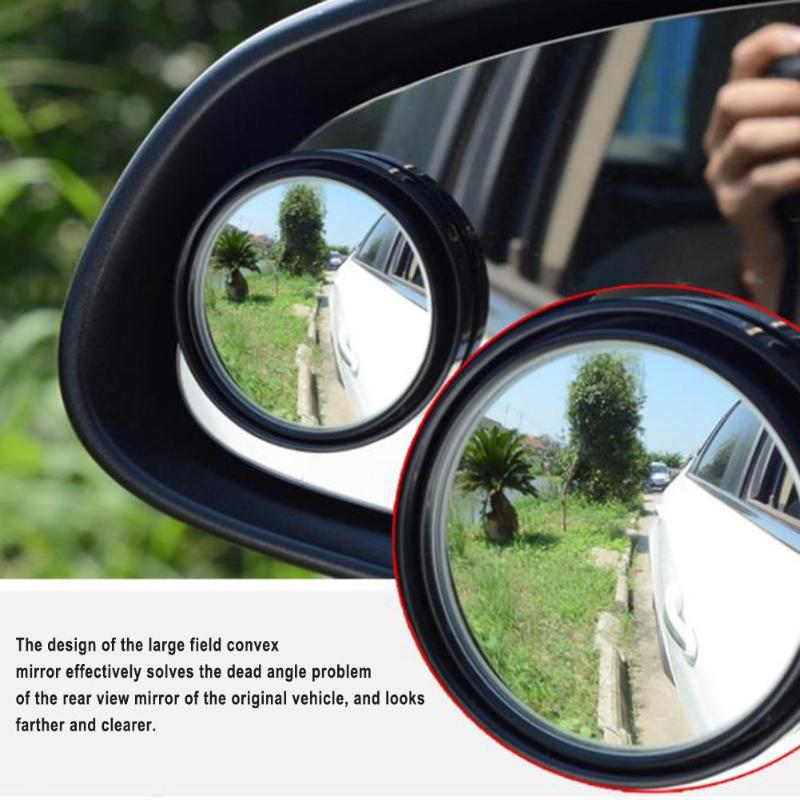 VODOOL 360 graden verstelbare groothoeklens dodehoekspiegel HD spiegel achteruitkijkspiegel Achter assist voor side spiegel en cover.