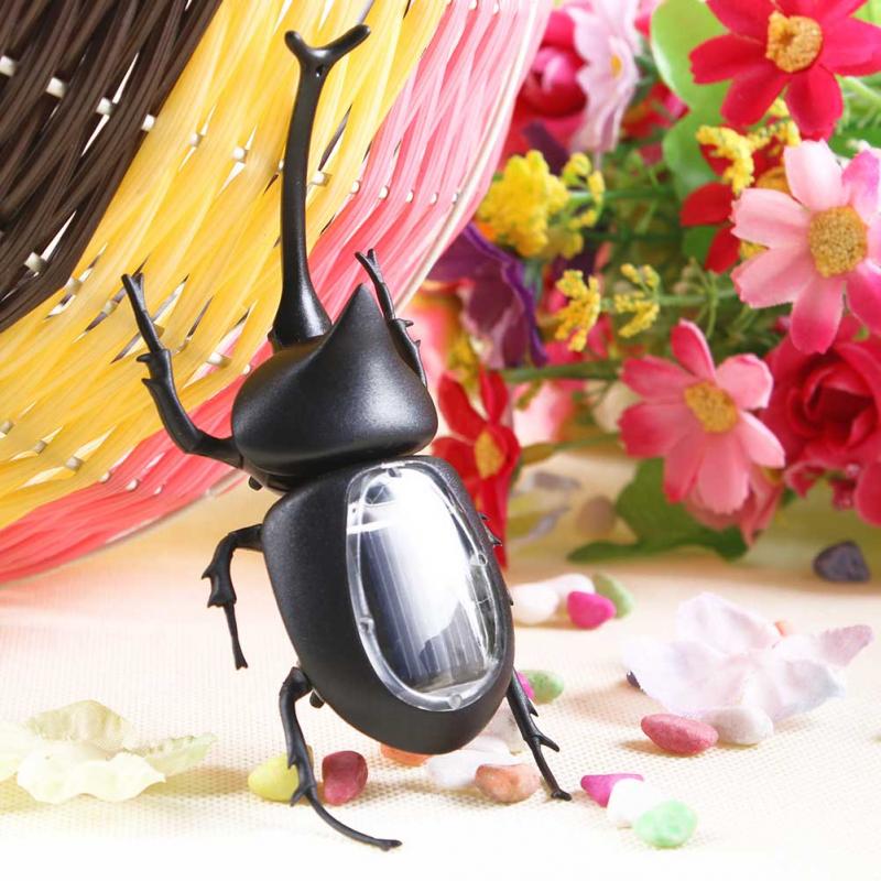 Solar Imitation Insect Toys Ant Car Butterfly Cockroach grasshopper spider tortoise no need Battery Can run Funny ladybug toys