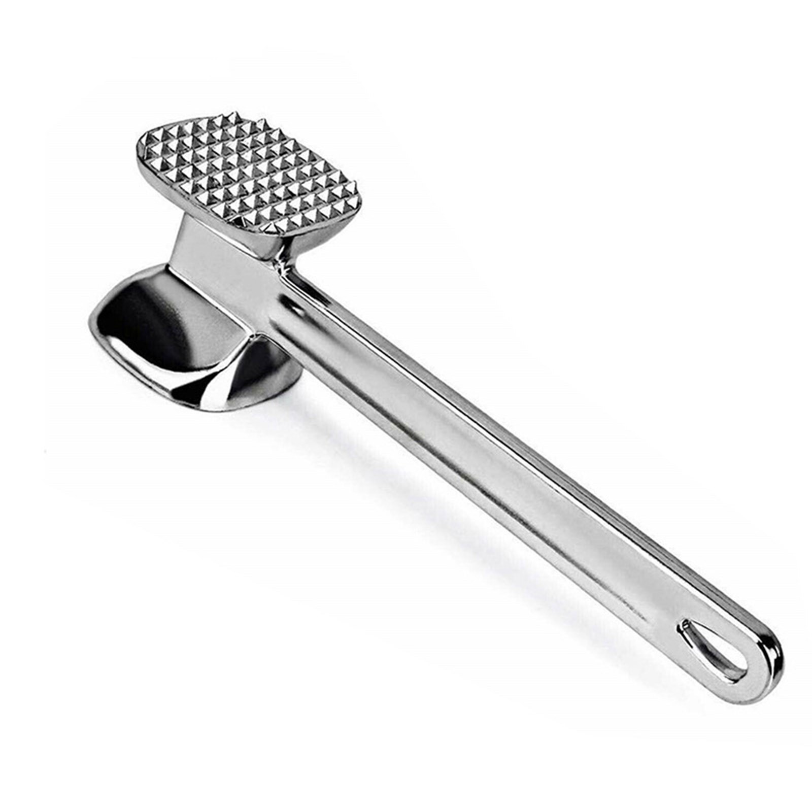 Aliglow Tenderizer hamer voor vlees en stamper voor stoppen en slaan, steaks, rundvlees en gevogelte, solide structuur van metaal met rubberen greep
