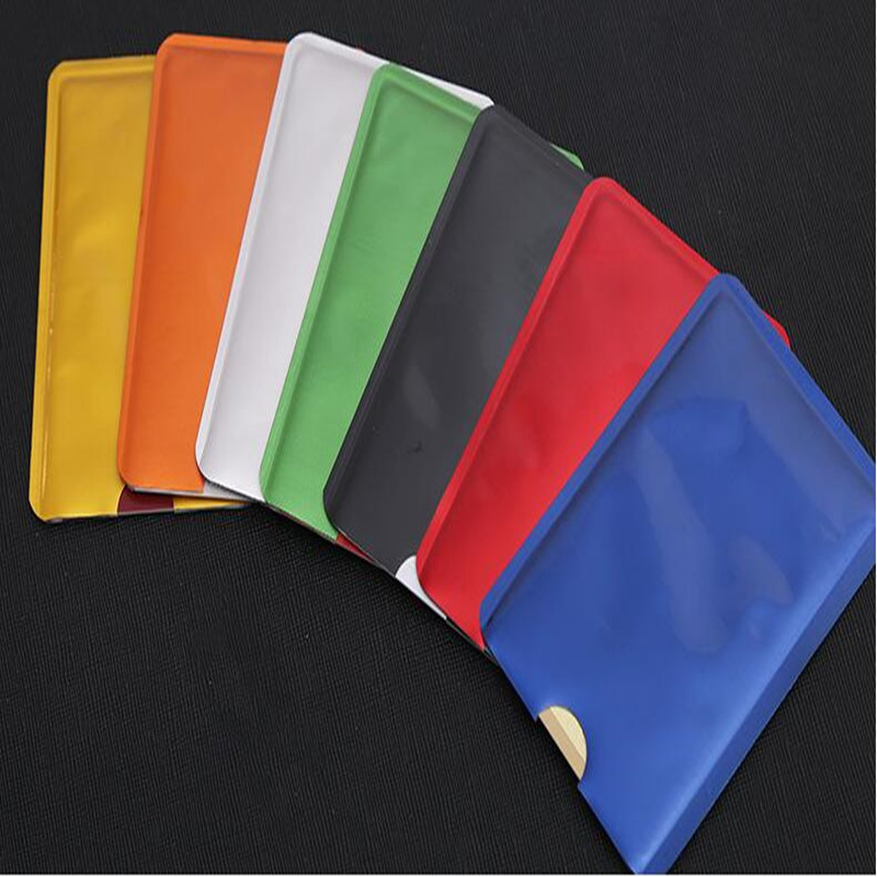 10pcs Aluminum Foil Holder Anti Scan RFID Sleeve Protector Anti Theft Credit ID Card Anti-Scan Card Sleeve