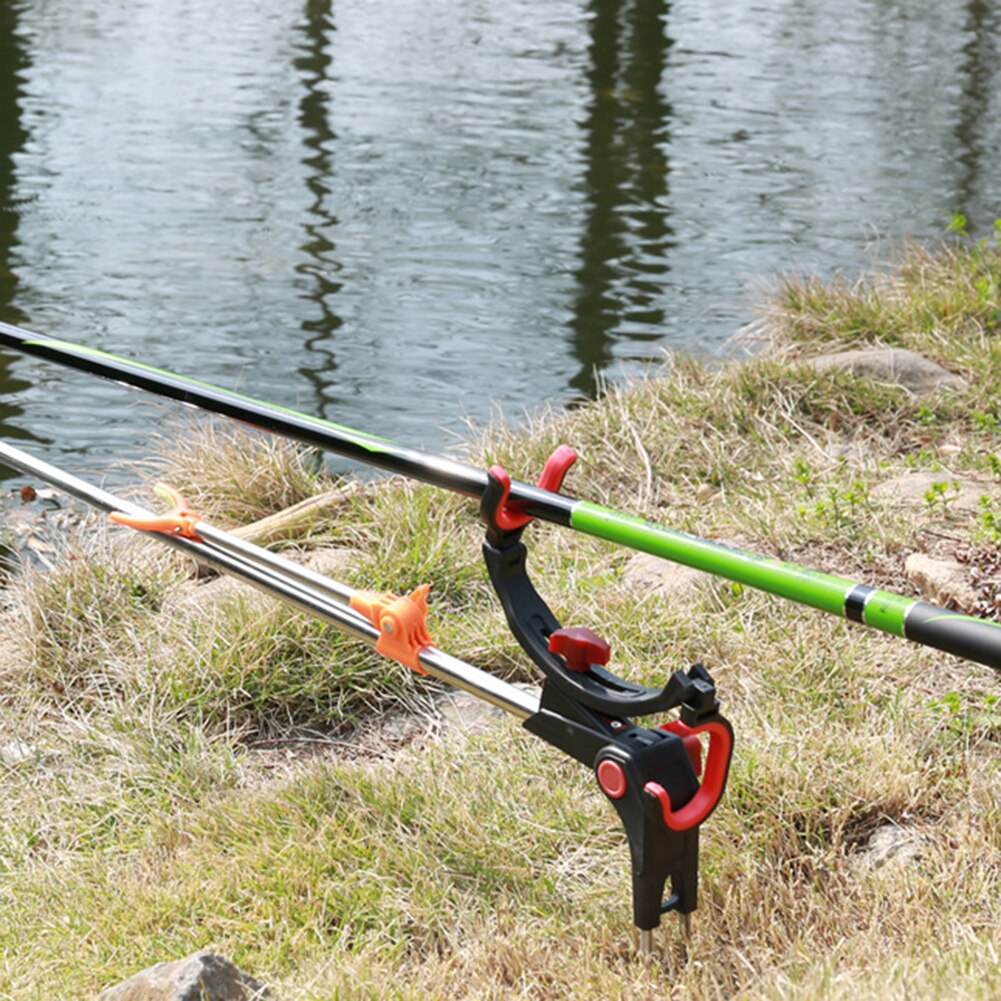 Universal Fishing Rod Racks 360 Degree Adjustable Fishing Pole Holder Universal Foldable Fishing Rods Fix Pole Rack Stand