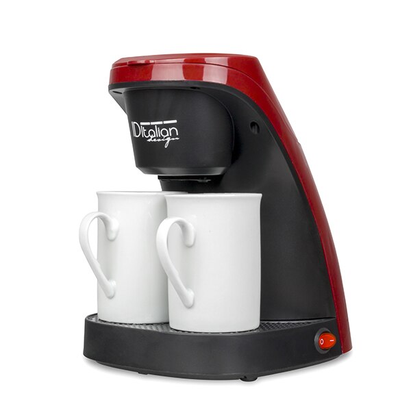 Cafetera para dos Postquam ITALIAN Total Coffe Duo Pro - depósito de 0,24L- CAFÉ MOLIDO - 450 W - IDECUCOF02