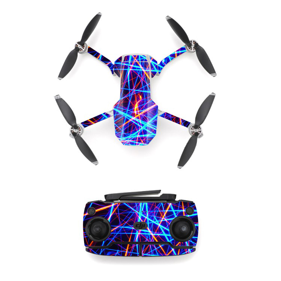 Colorful Line Style Skin Sticker for DJI Mavic Mini Drone And Remote Controller Decal Vinyl Skins Cover