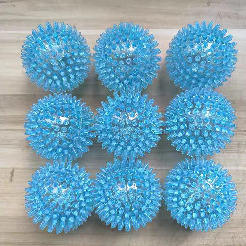 2PCS Transparent Spiky Massage Ball 7CM Acupressure Reflexology Occupational Therapy Hand Sensory Toys For Autism Stress Relief