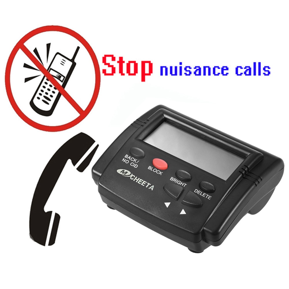 Caller ID Box Call Blocker Stop Nuisance Calls Devices Call ID LCD Screen Display w/ 1500 Numbers Capacity Stoping All Cold Call