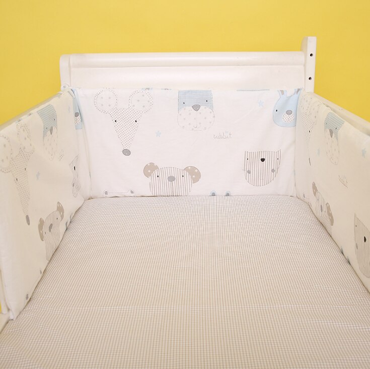 Crown Patroon 180*30 cm Crib Bumpers U/L Vorm Baby Bedding Set Cot Rond Protector Pasgeborenen Bed hoofd Beschermen Kussen Een Stuk