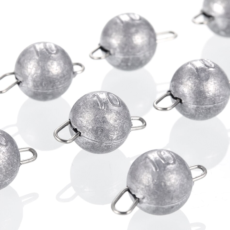 Anzuelo de plomo con cabeza plomada, señuelo suave de peso de bala para agua profunda, accesorios de aparejos de pesca Texas, 10 piezas
