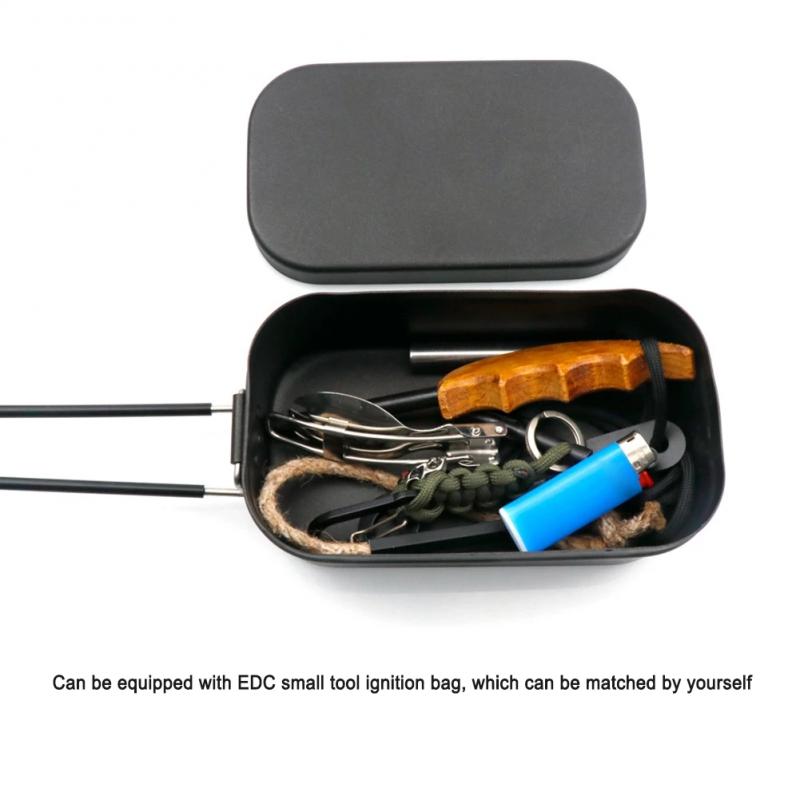 Mittagessen Kasten mit Klapp Griff Tragbare Tourismus draussen Picknick Camping Kochen Gedämpfte Bento Boxen Salat Obst Container