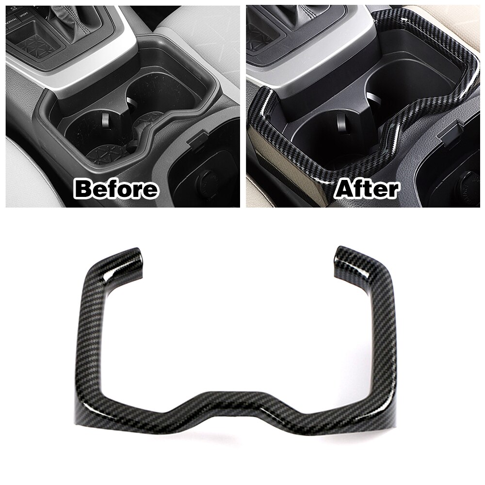 For Toyota Rav 4 Rav4 5 Gen Carbon Fiber Printed ABS Interior Moulding Center Console Dashboard Modify Decoration: Style J