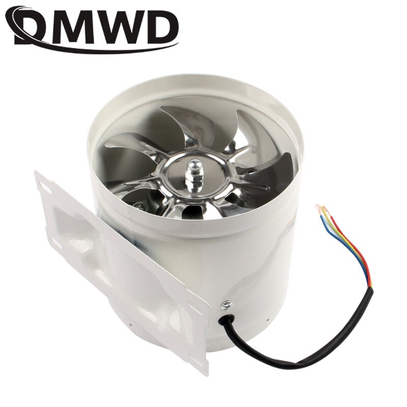 DMWD 6 Inch Mini Metal Exhaust Fan Duct Air Ventilator Extractor Kitchen Toilet Ceiling Bathroom 6'' Ventilation Blower Booster