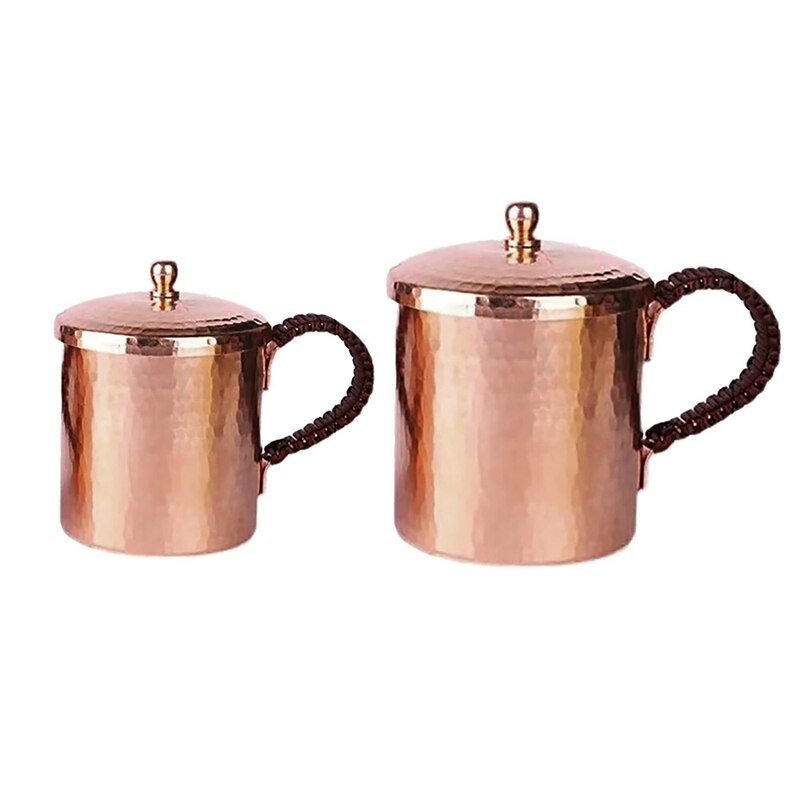 1Pcs Moscow Mule Copper Mugs Hammered Cups Heavy Premium Pure Copper Pure Solid Copper Mugs