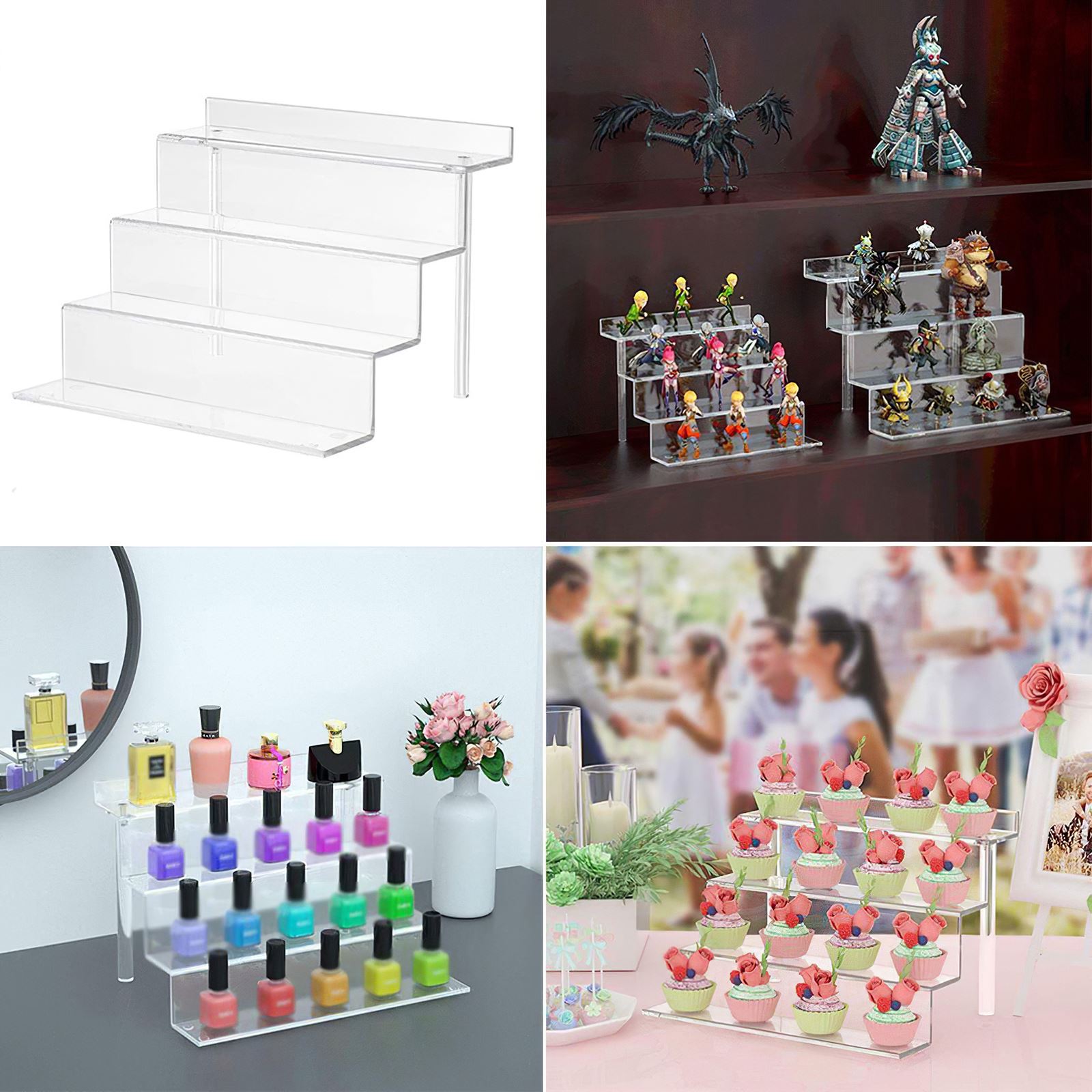 4-layer acrylic display stand dessert cupcake cosmetic display stand party party display stand tube display stand save space