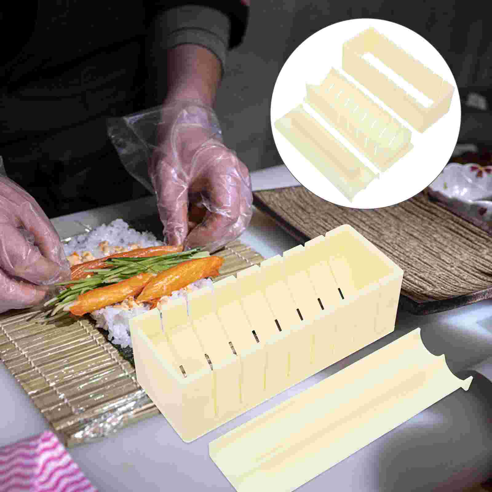 Sanada Sushi Roll Maker Mould - Clear 60g DIY Thin Maki Rice Roller (Japan Style)