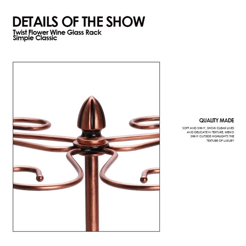 metal copper barware storage goblet cup rack racks hanging wine glass decorations holder bar home decor