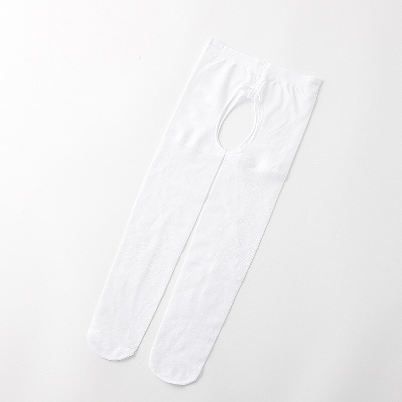 Medias transpirables delgadas para niña, pantis transparentes de Color sólido, para bebé, novedad: White-Open / S(0-1Y)