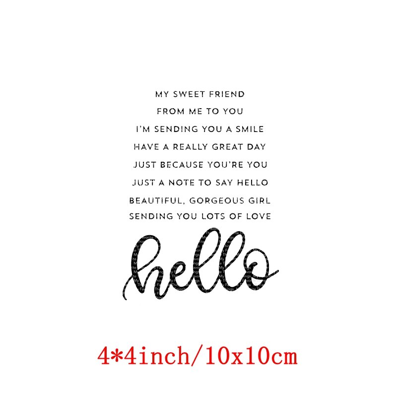 Hello Awesome Phrases Sea Animals Monkey Bears Transparent Clear Stamps for DIY Scrapbooking Paper Cards Crafts: 12