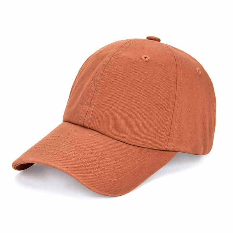 Adjustable Plain Soft Baseball Cap Washed 100% Cotton Dad Hats Unisex Daily Orange Pink Black Red Blue Khaki Brown