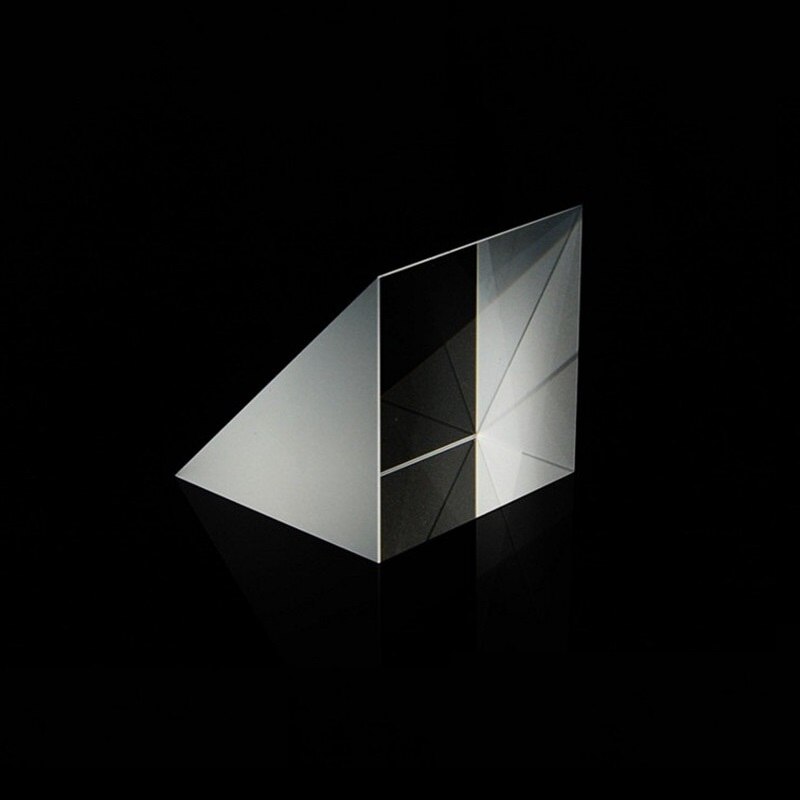 Isosceles Right Angle Prism 40x40x40mm Optical Glass Visual Image Measurement Total Reflection Triangular Prism Physical Optics
