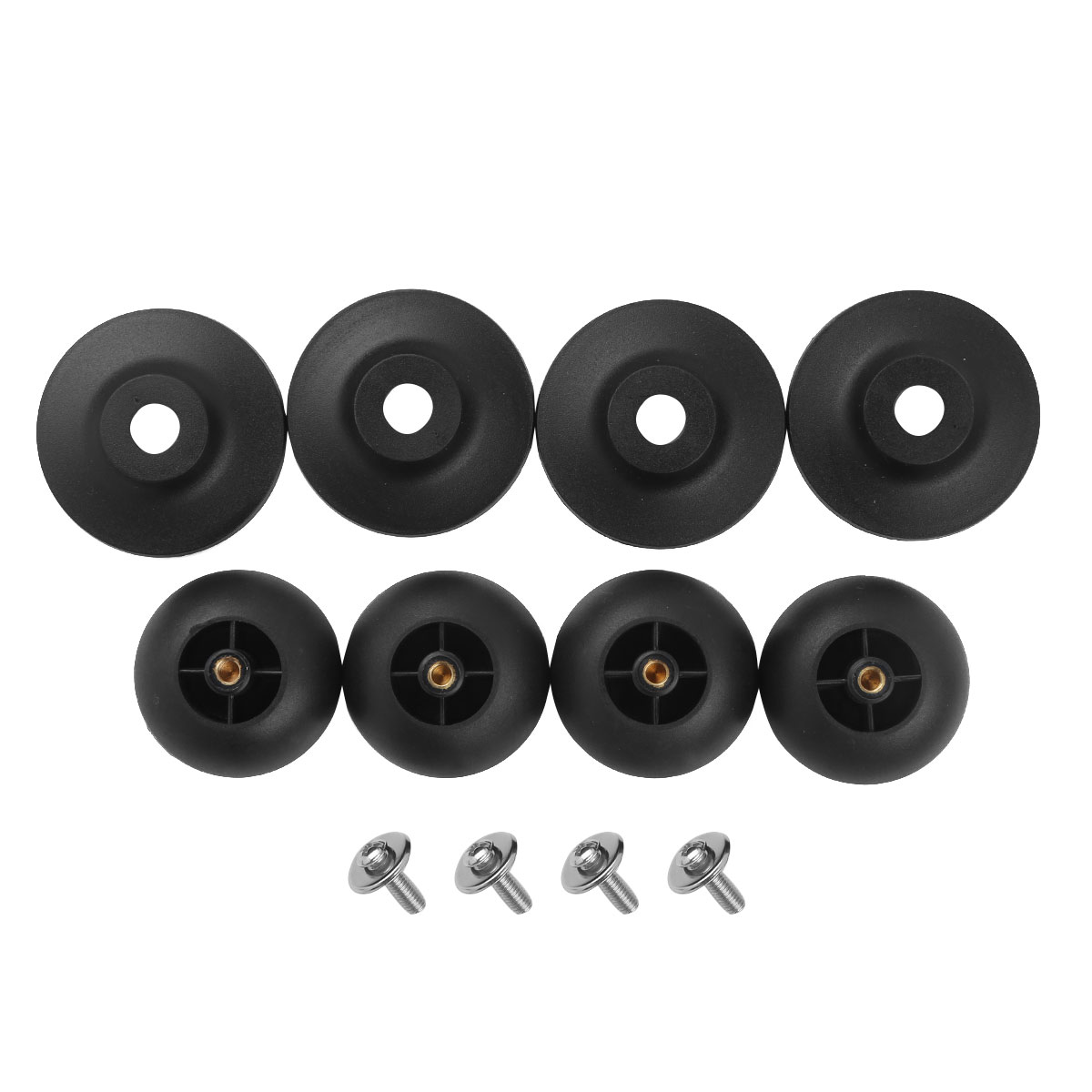 2/4 Sets Kitchen Grips Universal Cookware 6mm Holes Lids Knob Handle Cooking Pot Pan Replacement Knobs with Screw Rubber Gasket