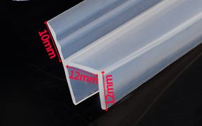 5 M F U H Vorm Glazen Deur Afdichtingen Silicone Rubber Douche Deur Vensterglas Seal Strip afdichting Raam Deur: H 12MM