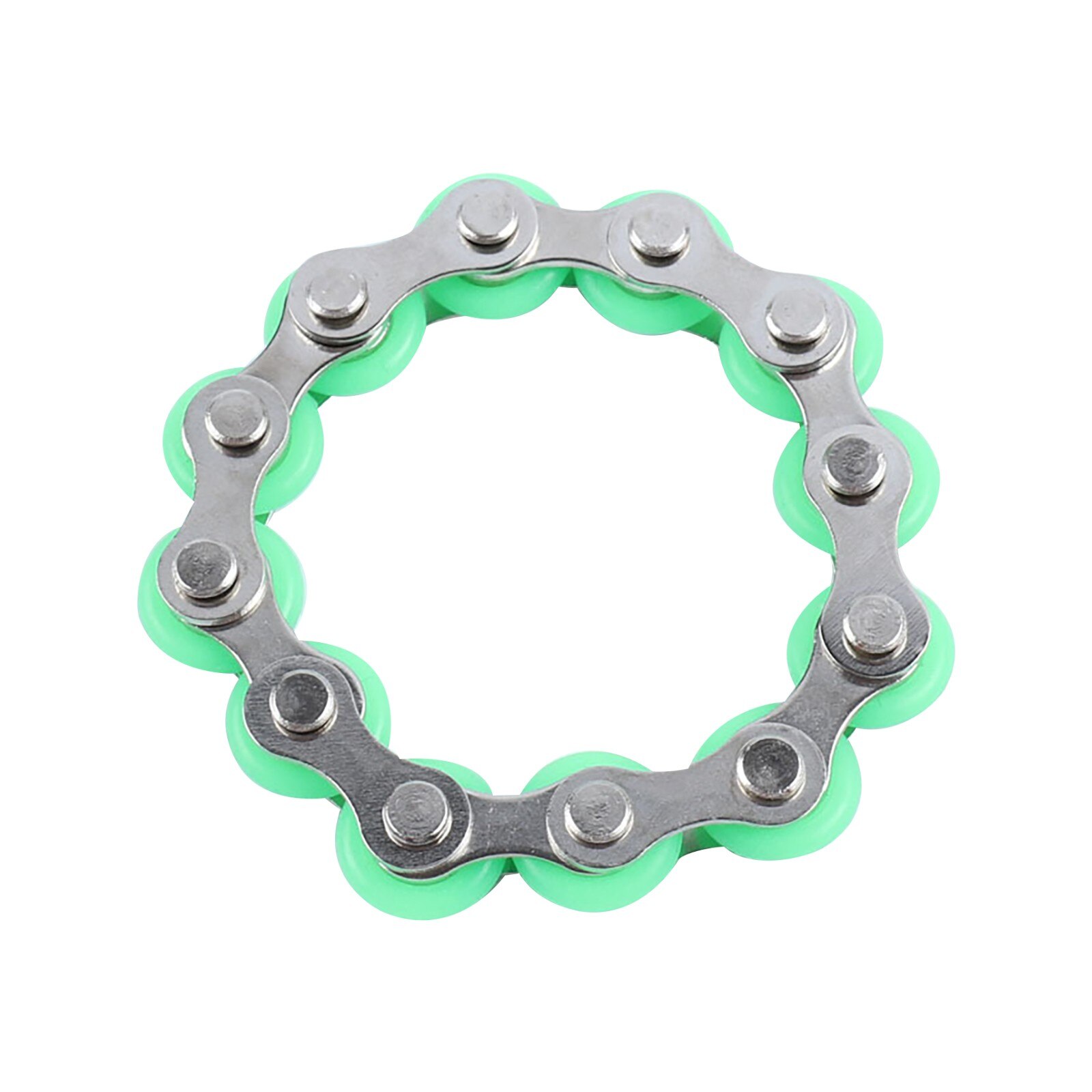 12 Knots Bicycle Chain Buckle Fidget Toy Stress Reliever Anxiety Relief Vent Decompression for Kids Adults Key Ring Finger Toys: B