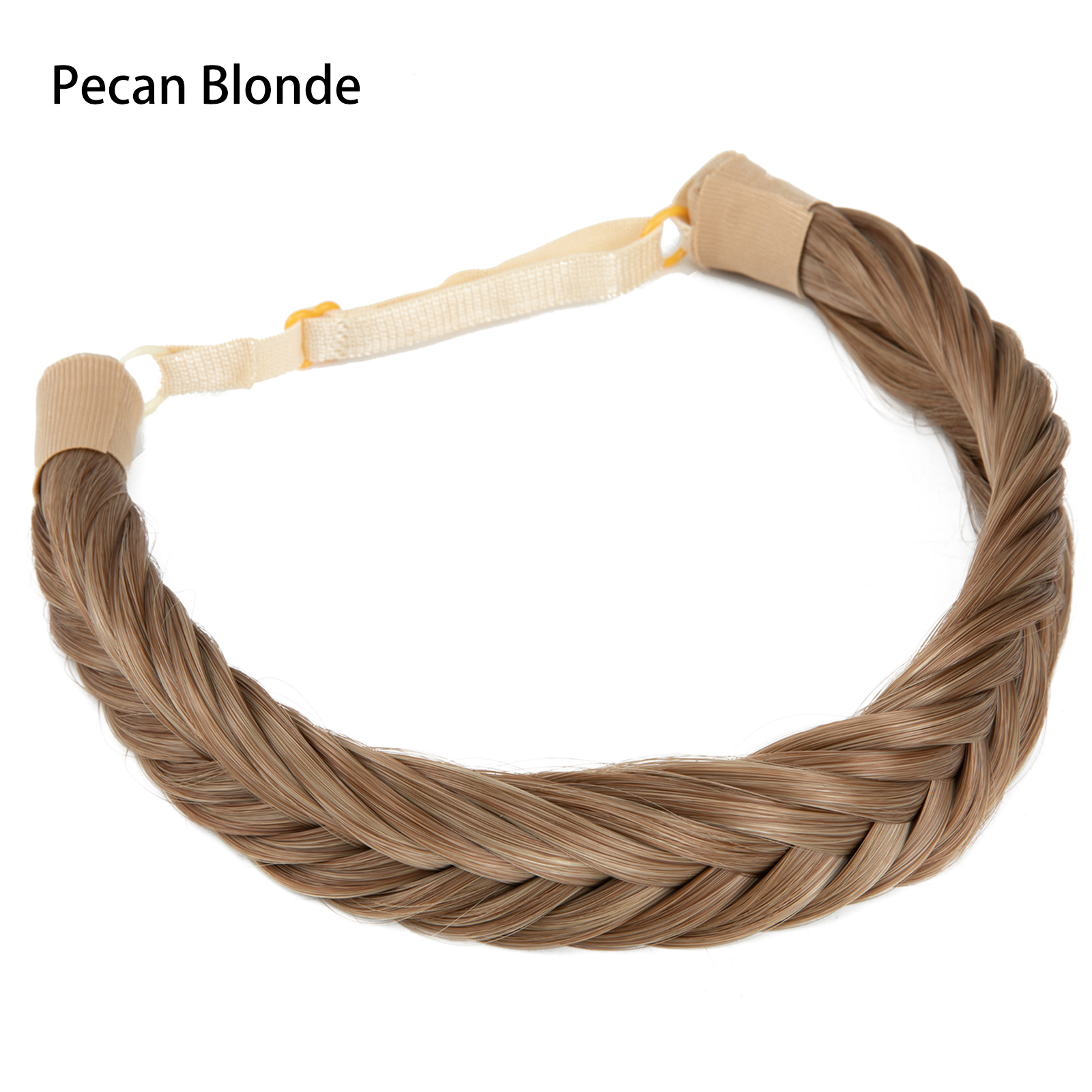 SARLA-Diadema sintética con trenzas de cola de pez para mujer, pelo con cinturón ajustable, diadema trenzada, estilo bohemio, postizos de peinado: T1B/4/30