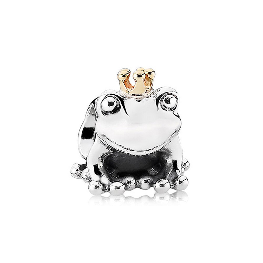 Moda nowy 100% 925 Sterling srebrna sowa ryby żaba i inne kolekcja zwierząt Charm Stringing Diy bransoletka biżuteria prezent: 6