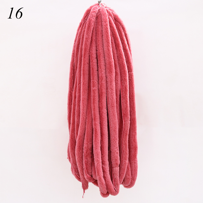 1M Kunstmatige Konijnenbont Lint Tapes Diy Kleding Naaien Pluizige Bekleding Trimmen Stof Woondecoratie Faux Bont Naaien Kostuum cra: 16