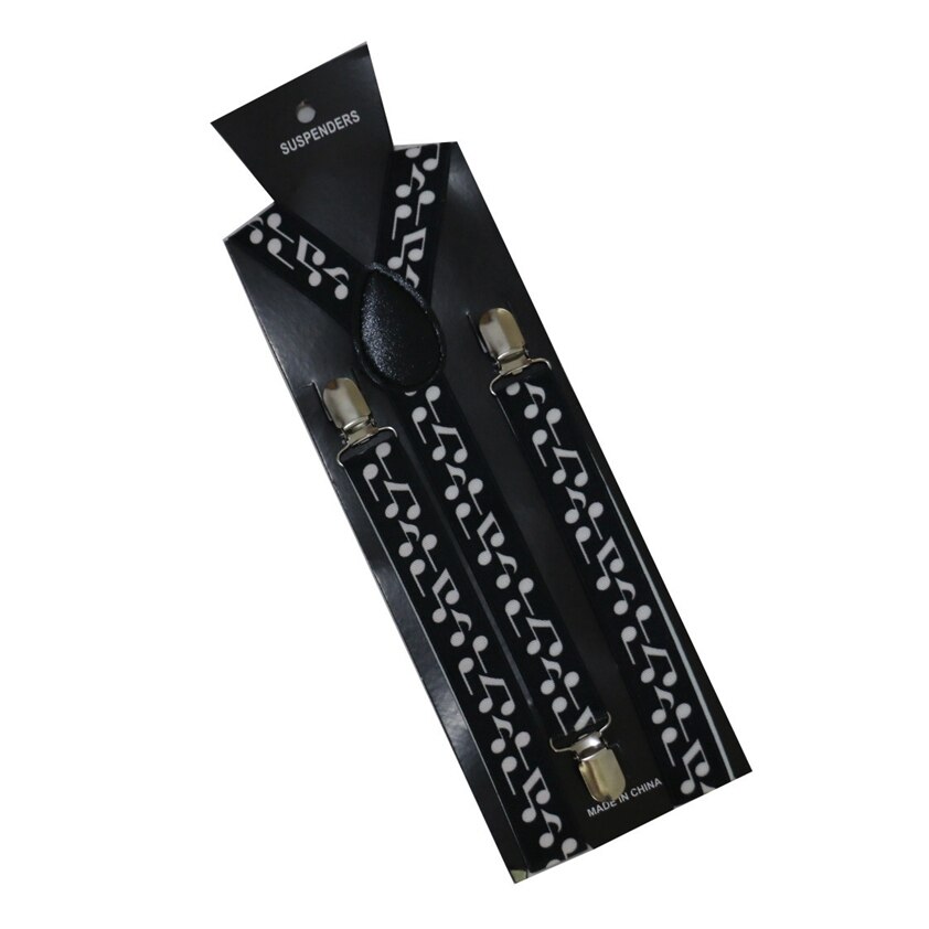 Mode 2.5 cm Breed Muzieknoot Bretels Voor Mens Womens: C
