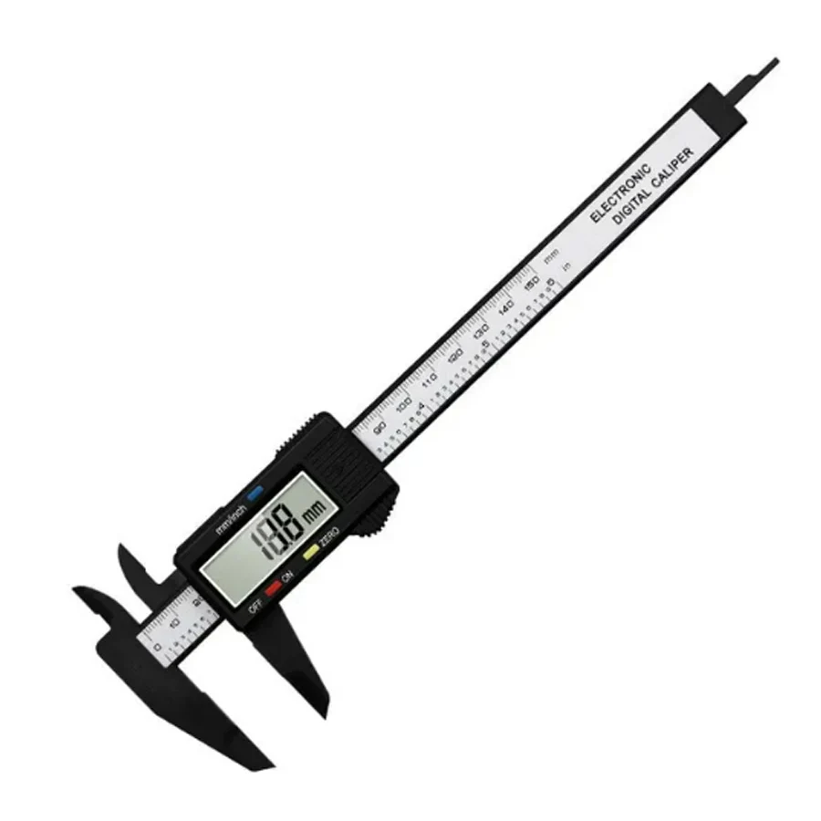 Plastic Caliper Pachometer Digital Caliper Electronic Ruler Vernier Digital Caliber Measuring Tool Digital Calibrator Micrometer: Silver