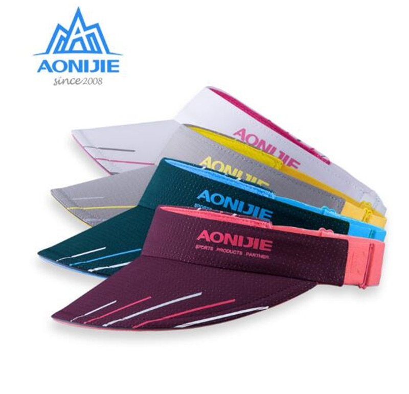 AONIJIE-Sombrero parasol para exteriores, viseras de maratón ligeras, sombrero para correr, sombrero para sol UV para escalada, Camping, senderismo, hombre y mujer
