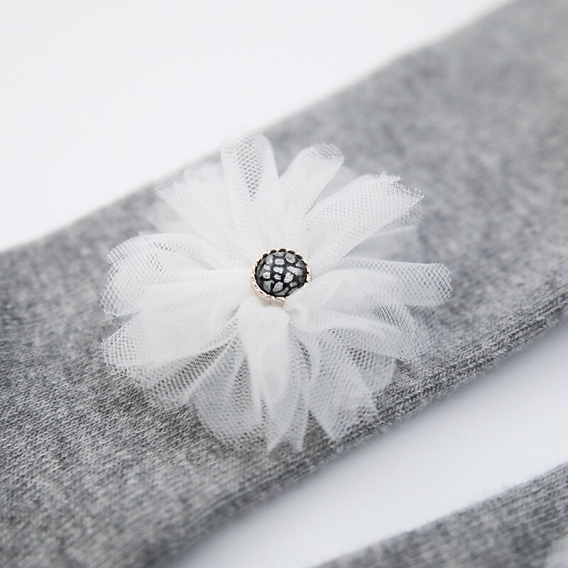 0-6 år gammel 5 farver strømpebukser blomster søde piger børn strømpebukser efterår og vinter leggings komfort