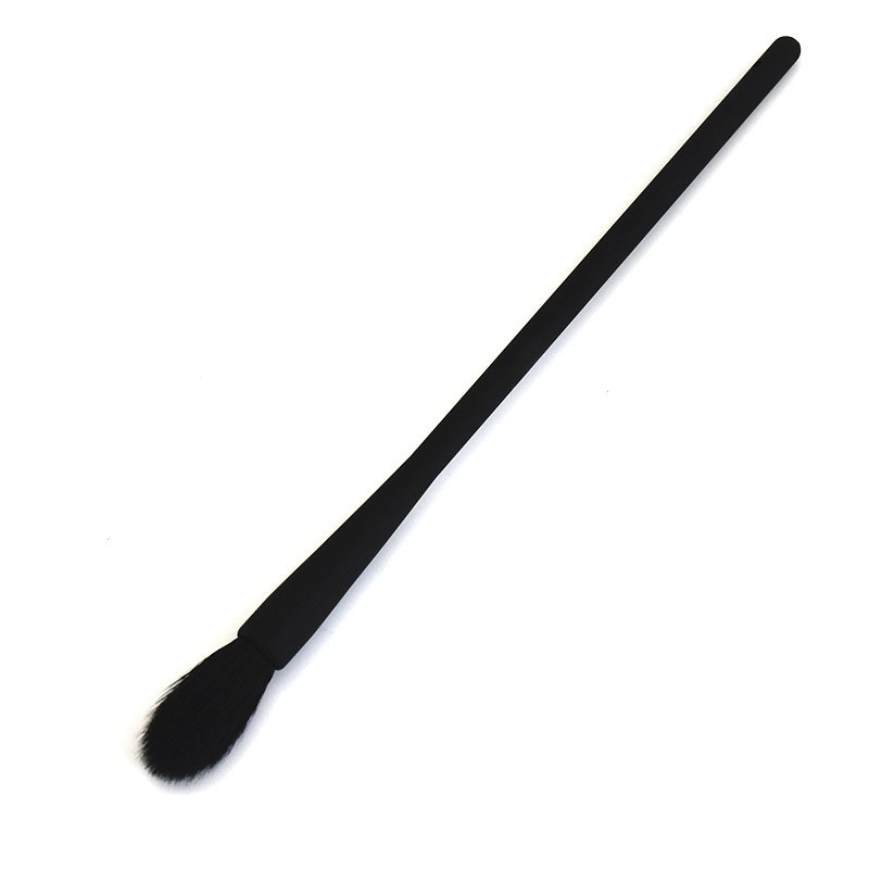 MECLOVOR, 1 pieza, brocha para resaltar el contorno de la nariz, cepillo de manchas, pelo de Animal, lana, cepillo para pelo de caballo, Kits de herramientas cosméticas para mujeres: Wool