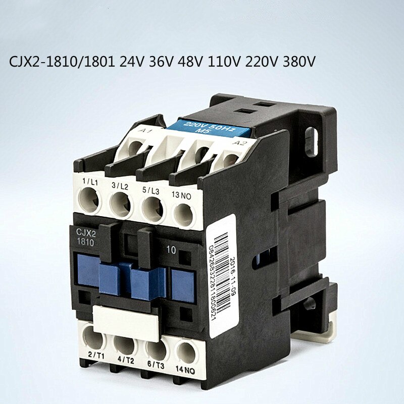 Chnt CJX2-1810/1801 24v36v48v110v220v380v ac contator 18a contato relé montado/parafuso montado controlador protetor