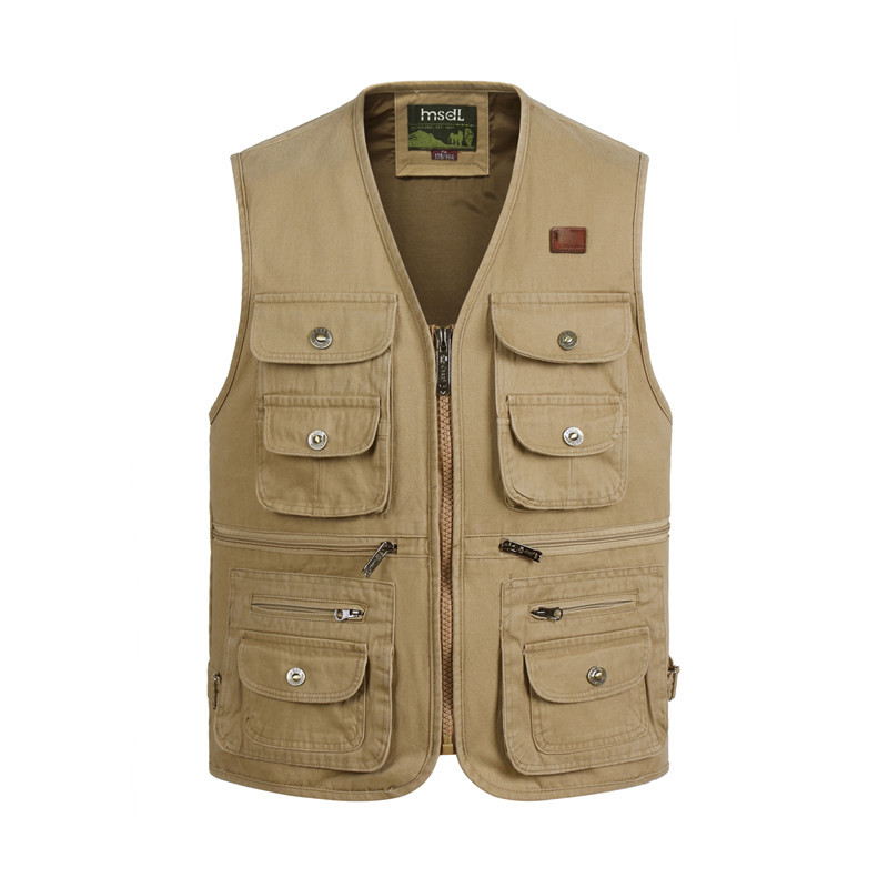 hommes gilet avec beaucoup de poches hommes gilets Plus grande taille 5XL homme sans manches veste gilet de travail gilet vêtements