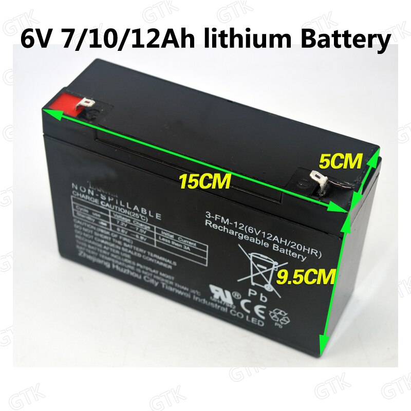 6v 4ah 4.5ah 7ah 10ah 12ah 12v 7Ah lithium battery for electronic scale Access control children toy airplane rc tank UPS