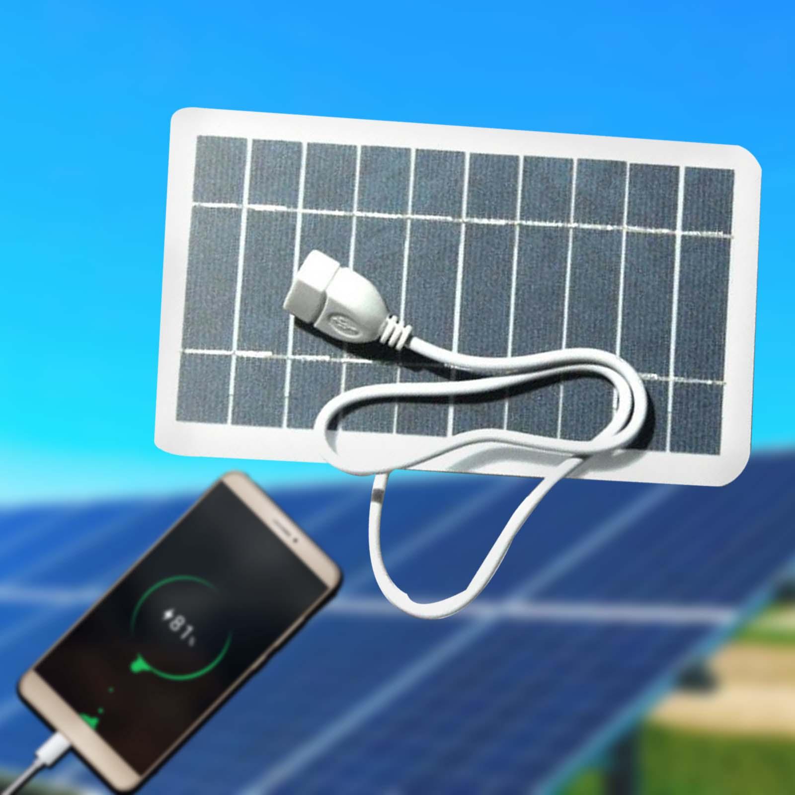 Cargador Solar portátil de alta eficiencia, Kit de Panel Solar monocristalino impermeable para teléfonos inteligentes, senderismo, Camping al aire libre