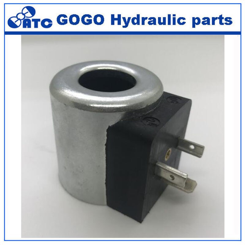 hydraulic solenoid coil inner hole 18mm height 40mm DC24V DC12V excavator coil