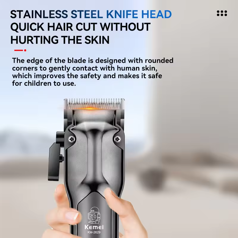 Kemei-2629 Professionele Heren Tondeuse Kapper Verstelbare Tondeuse Tondeuse LCD Baard Trimmen Kit