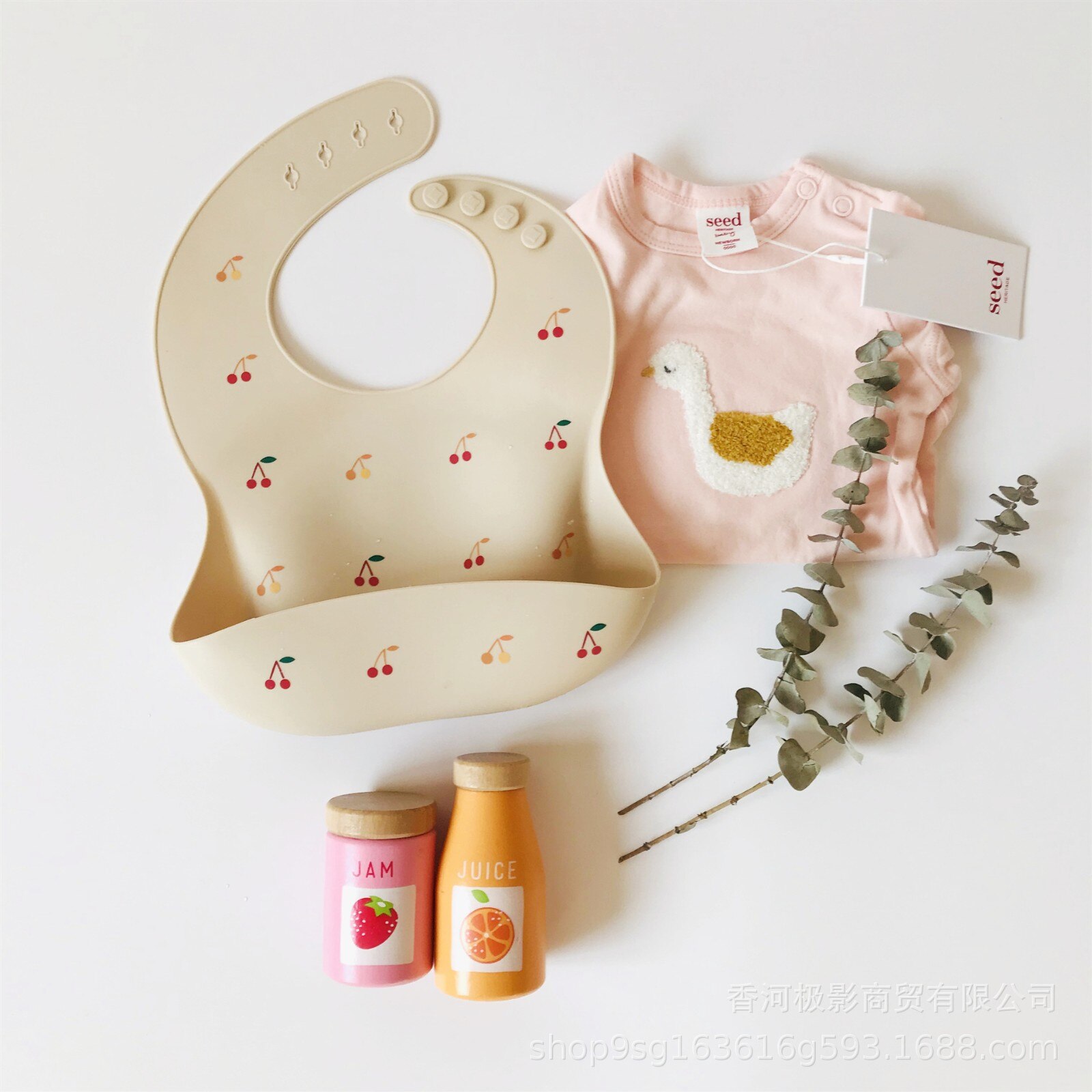 Ins estilo nórdico babadores de silicone do bebê padrão floral antifouling infantil impermeável bib dinnerware bib alimentação roupas avental luz