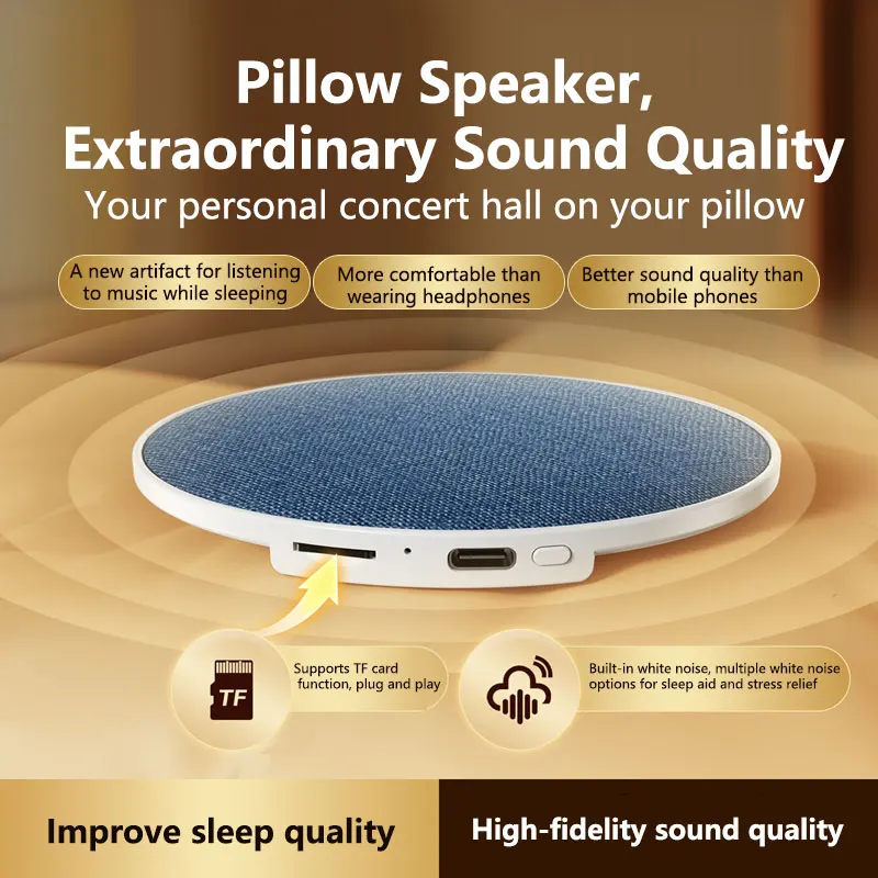 2026 Kussen zijdelingse slaap hulp speaker ultrasone slaap hulp hoge dynamische geluidskwaliteit onder kussen vlinder Bluetooth speaker