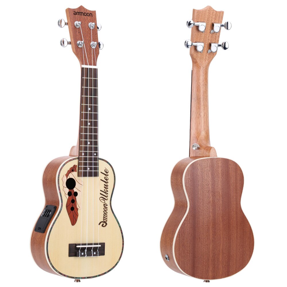 Ammoon 21 Inch 15 Frets Ukulele Ukelele Uke Palissander Body 4 Strings Hawaiian Gitaar Muziekinstrumenten: Type2