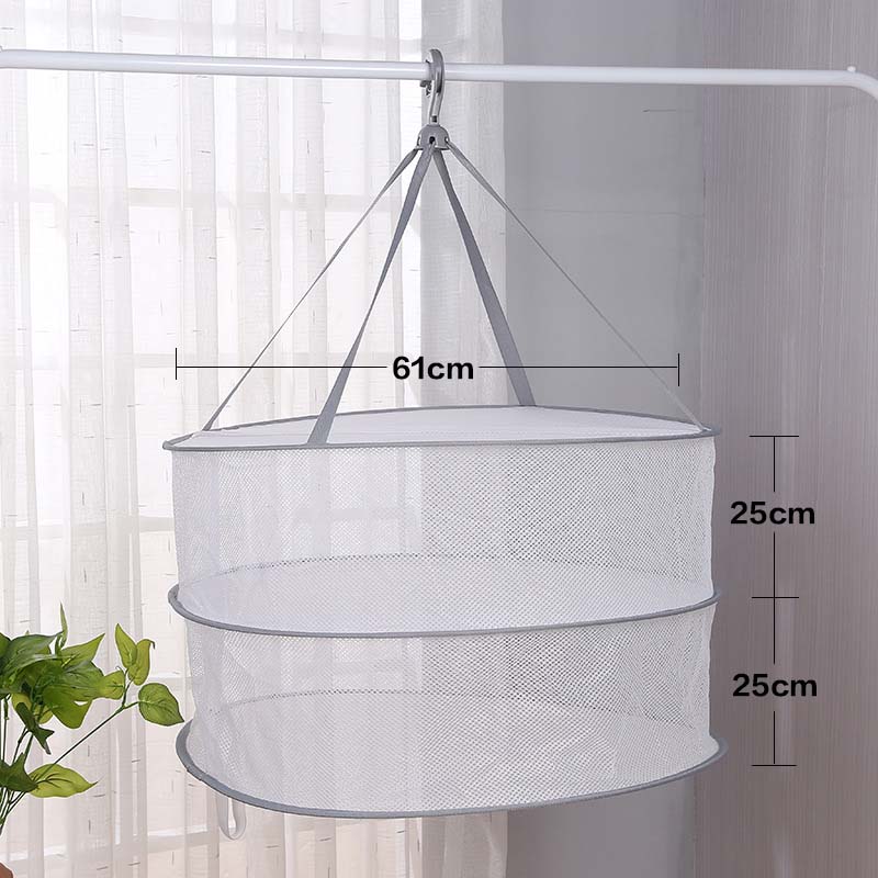 Windproof Clothes Drying Net For Sweater Bra Underwear Hanging Drying Rack Laundry Basket Mesh Folding Nets Flat Out to Dry: 10 lockable