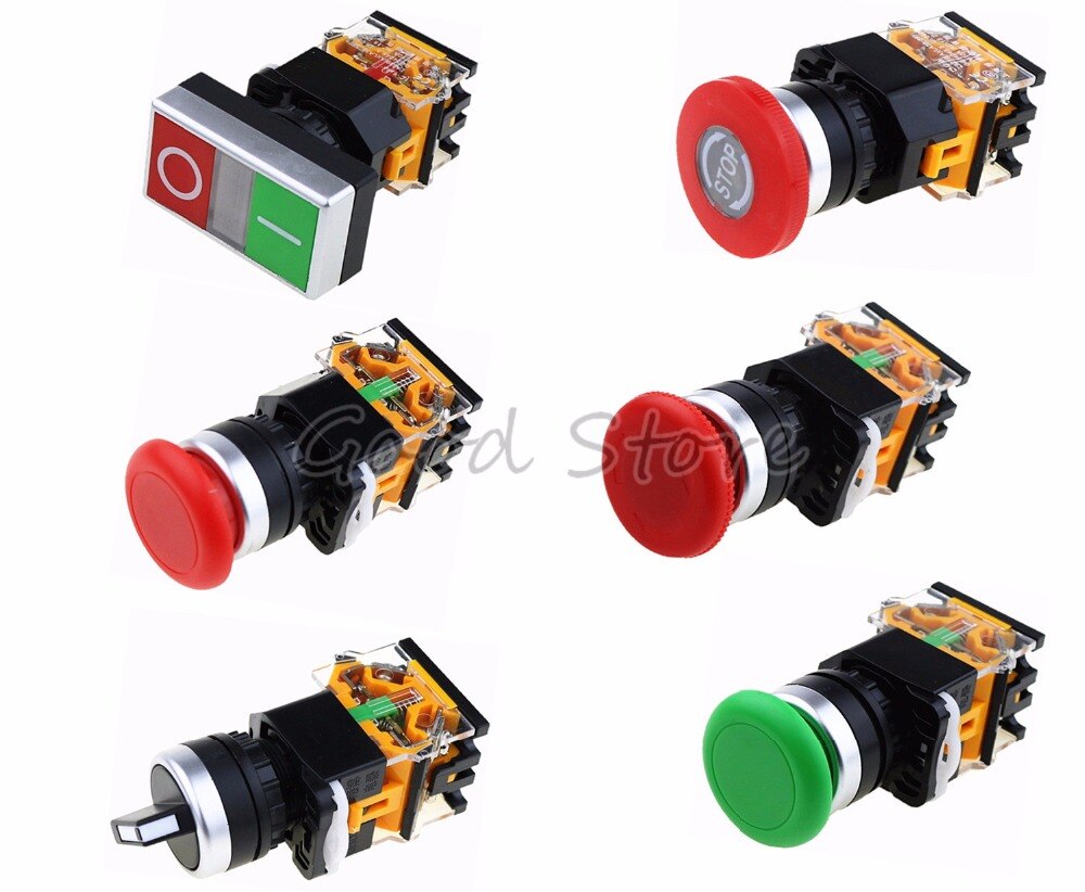 1PCS LA38-11 LA38 11 LA38-11series automatic push button switch arcade