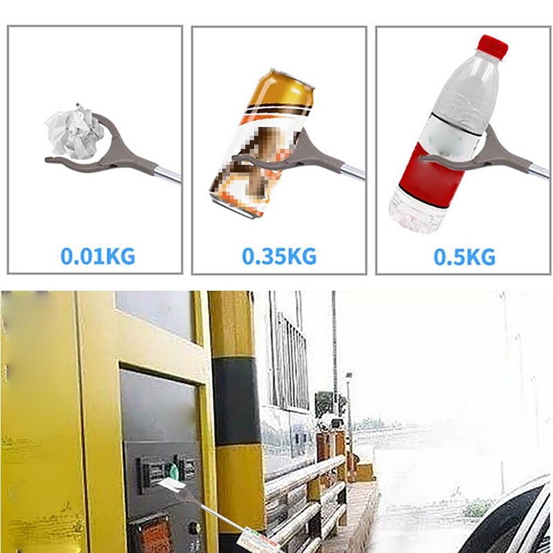 Ramasseur de poubelle Extra-Long, outil d'aide à la portée de la poubelle ramasseur de jardin pour fauteuil roulant et handicapés