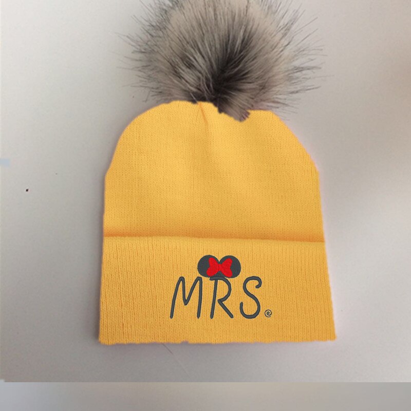 Lente Winter Peuter Baby Kids Kinderen Baby Kleurrijke Wasbeer Faux Fur Pom Pom Hat Cap Beanie Voor Meisjes En Jongens pom Beanie: Geel